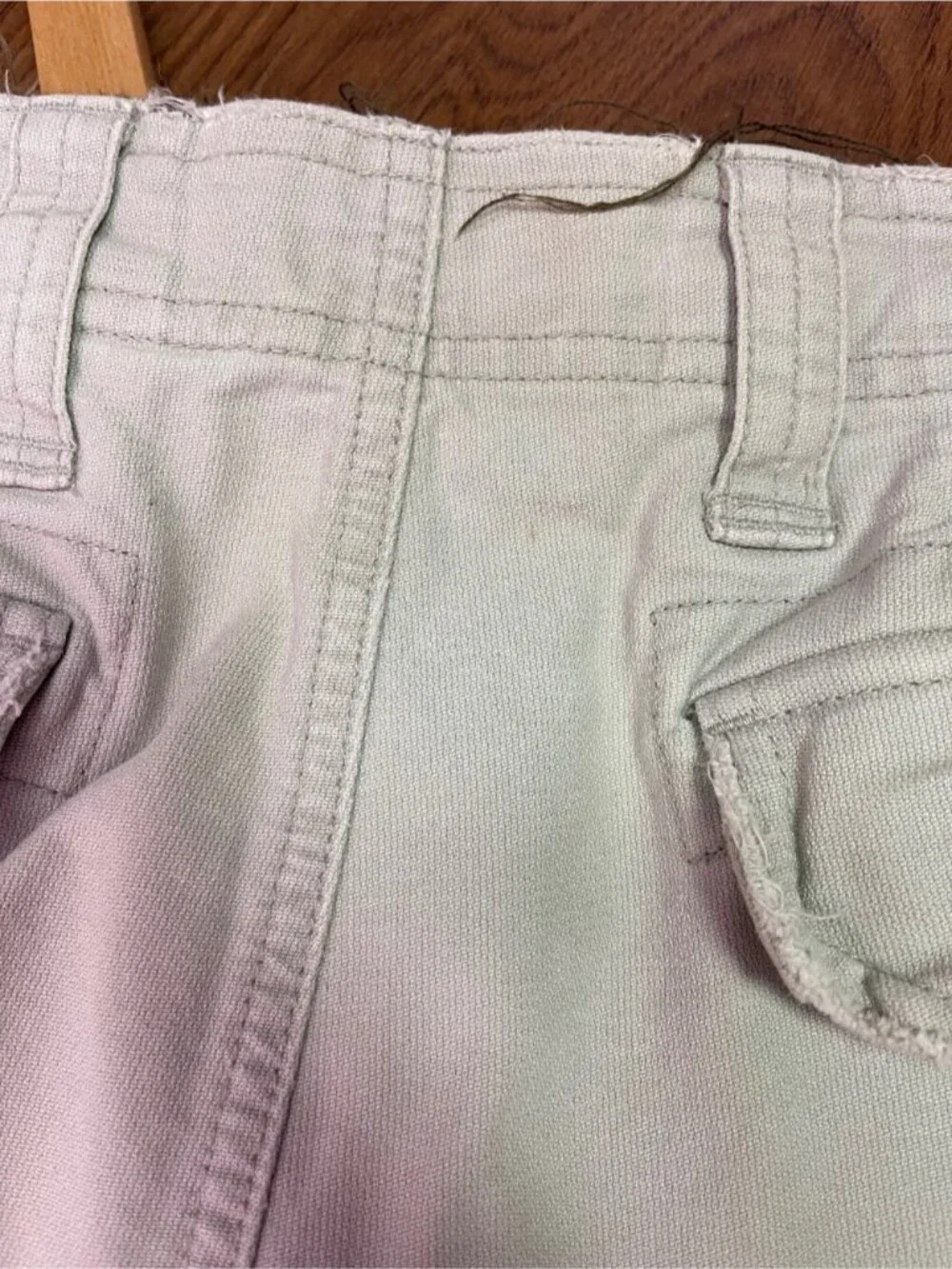 GAP Khakis Y2K Vintage Cargo Pants Beige Distressed Straight Leg Men’s 36